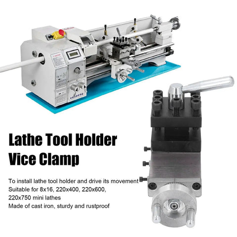 Rugged Mini Lathe Tool Holder Clamp Block 60x60mm Cross Slide And Tool Post For Metal Lathe Compound Vice Clamp Fits MX 210