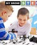 Children assembling DIY Mini Drone Kit For Kids And Beginners Build Your Own RC Quadcopter With Altitude Hold Headless Mode Indoor Outdoor STEM Learning And Early Flight Courses Ideal For Bulk Educational Orders