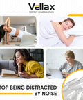 Collage of women relaxing and a close-up of 128 Clear Cabinet Door Bumpers Self Adhesive Rubber Cushions One Half Inch No More Door Slams Damp Pads.