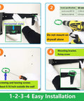 Instructions for installing the Rock Solid Heavy Duty 4U Vertical Wall Mount Rack Pack of Two for 19 Inch network equipment.