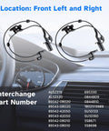 Top Shelf Front Abs Wheel Speed Sensor Pair For 06 To 18 Toyota Rav4 Left And Right visible in driver's cockpit.