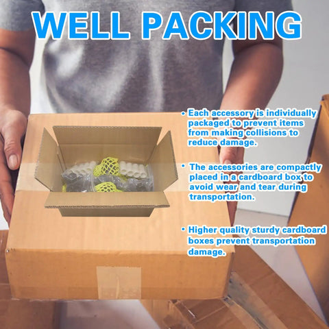 Trailer Axle Equalizer Shackle Kit for Double Eye Leaf Spring Tandem Axle Suspension 3500 to 5200 lbs in opened packaging box