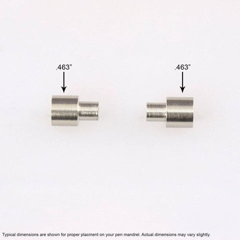 Bullet Click Pen Kit Bushings For 8mm Tubes Precise.463 Inch Sizing Smooth Turning And Clean Fit displayed on white background