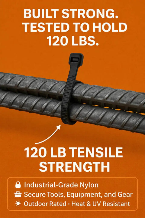 All Purpose Nylon Zip Ties And Cable Ties Assorted Sizes 8 Inch 10 Inch 14 Inch 16 Inch 250 Pack UV Resistant Self Locking 120 Lb