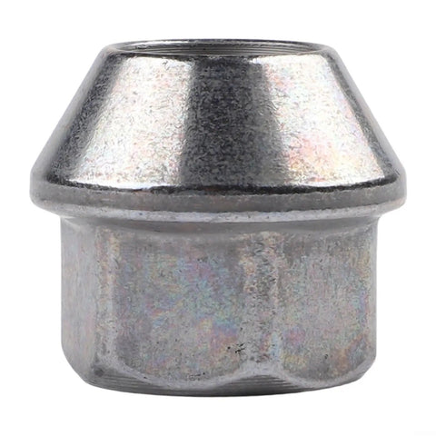 Perfect Replacement Wheel Lug Nuts Secure Fit For 2021-2024 Electric Cars Direct OE Match With Tough Metal Build No Mods Needed Keeps Wheels Lock In Tight silver steel lug nut close-up