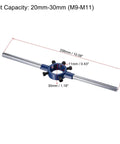 Pro Grade Tap And Die Set For Three Eighths Inch 16 UNC Threads With 30mm Round Die Stock Handle Wrench High Speed Steel