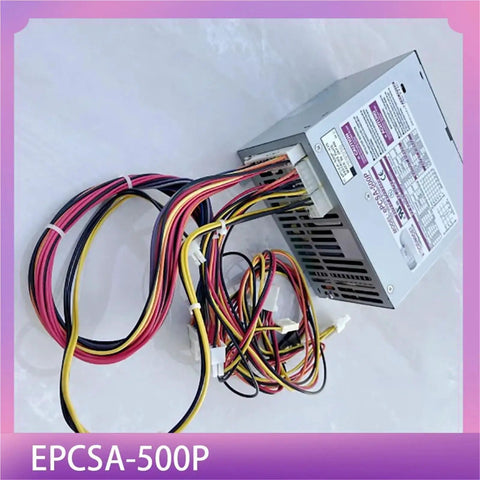 Premium Grade Rugged Workhorse Power Supply For Industrial Control And Medical Equipment Computers Delivering Top Shelf Performance And Bulletproof Reliability Daily Epcsa 500p Series with multiple wires connected.