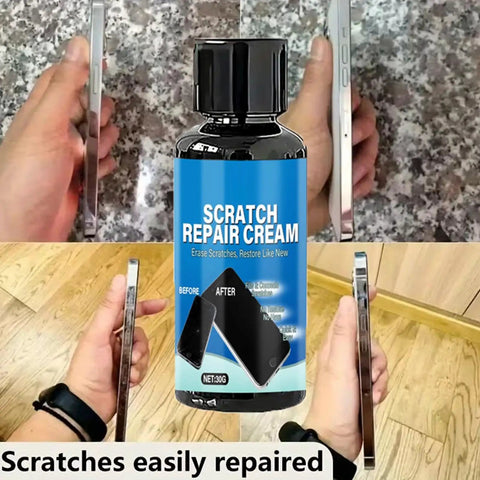 Phone Screen Scratch Remover Kit With Gentle Polishing Cream For Glasses Windshields And Camera Displays Quick Fix Scratch Repair Solution 30 And 100 Gram Tubes Restores Clarity And Protective Coating