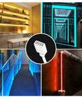 2 Pack 5M RGB LED Strip Extension Cable With 4 Pin Solderless Connector Kit 16.4 Feet 5050 3528 RGB light strips in use