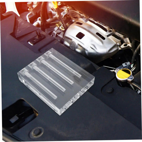 Transmission Oil Viscosity Testing Stand For Auto Maintenance Engine Oil Tester Acrylic Comparator Durable Tool For Precise Viscosity Readings Ideal For Auto Shops And DIY Garages on engine bay