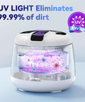 48kHz Ultrasonic Retainer Cleaner Machine For Dental Care Deep Clean Retainers Dentures Braces Mouth Guards Night Guards With Micro Bubble Cleaning Power Gentle Safe Professional Home Use Keeps Aligners Sparkling, UV light display