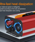 Beefy 1000W Pure Sine Wave Inverter For RV And Home With Auto Detect showcasing cooling fans for heat dissipation