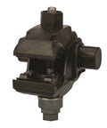 Hassle Free Insulation Piercing Connector For Straight Up Wire Tapping, heavy duty black device for mains and secondary links.