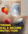Clear Packing Tape That Sticks Through Extreme Temperatures, Built To Last, UV Resistant, Tough Adhesive, kitchen items packed