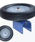 2 Pack Gate Wheel For Round Tube Gates One And Five Eighths Inch To Two Inch Diameter Durable Rubber And Solid Steel Plate Wheel