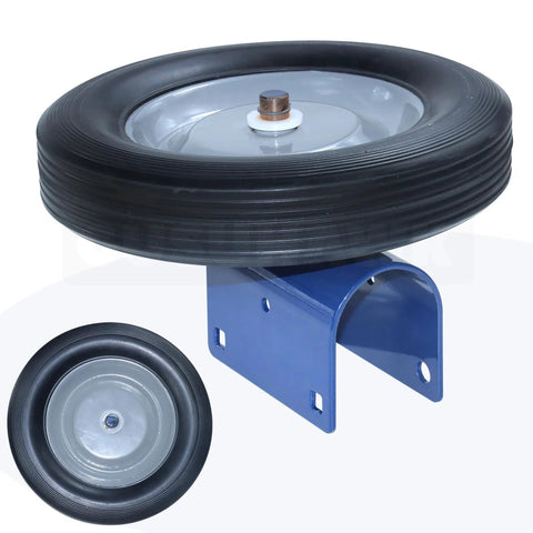 2 Pack Gate Wheel For Round Tube Gates One And Five Eighths Inch To Two Inch Diameter Durable Rubber And Solid Steel Plate Wheel