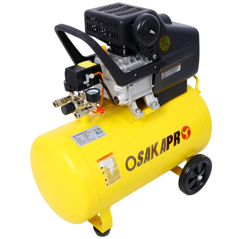 Neojoyoenix 3.5Hp Portable Air Compressor With 10 Gallon Tank Oil Lubricated Ultra Quiet Design For Everyday Projects Nailing Painting Inflation And More Durable Metal Build Efficient Performance For Home Workshop Use Yellow Finish