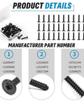 Tail Lamp Screws Set For GM Vehicles 30 Pieces Chevy Buick Oldsmobile GMC Cadillac Replacement Specialty Tapping Screws 4.2x1.41x20