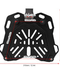 Rugged Carbon Steel Motorcycle Trunk Base Plate Rack Mount dimensions for 45L Storage Box