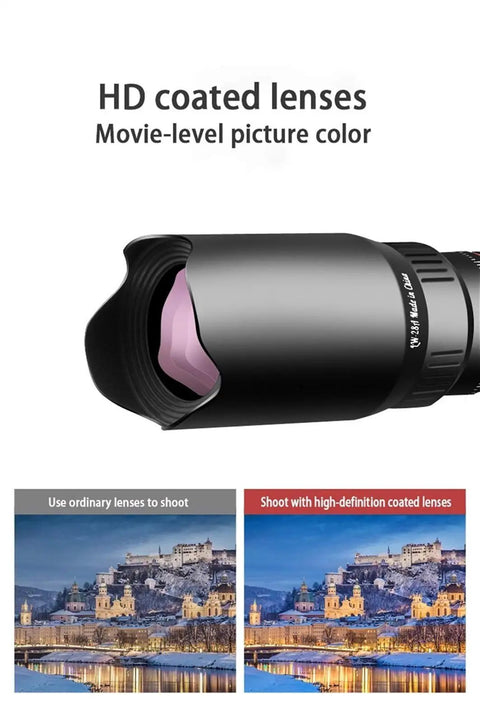 22X Monocular Telescope With Dual Focus And Dope Low Light Performance, showing HD coated lenses and movie-level picture color.