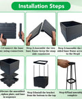 Installation guide for Two Pack Raised Garden Bed Planter Box With Trellis For Tomatoes And Climbing Plants, step-by-step assembly.