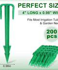 200 Pack 4 Inch Biodegradable Landscape Stakes For Landscape Fabric Weed Barrier And Turf Sod Staples For Lawn And Garden