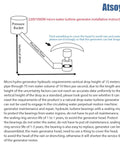 Diagram for installation of Portable 110V 220V 1000W Micro Hydroelectric Water Turbine Generator Power Station