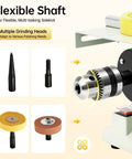 Illustration of 5 In 1 Dope Mini Lapidary Saw For Jewelry Making And Rock Polishing 750W Gem Stone Cutting Polishing Grinder accessories