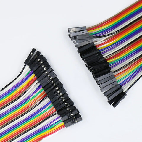 Colorful Breadboard Jumper Wires Kit 120 Pcs 40 Pin Dupont Cables M-F M-M F-F 10 15 20 30 40 Cm Great For Prototyping With Arduino Projects