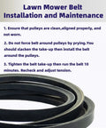 Lawn mower belt installation guide with Traction Drive Belt 120-9470 For 30 Inch TimeMaster Mowers Fits 20199 20200