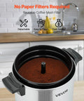 Big Batch Commercial Coffee Urn With Dripless Faucet 40 Cup 203 Oz Hot Beverage Dispenser 1090W Quick Brew Coffee Maker