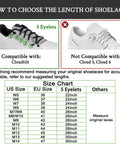 Replacement Shoelaces For On Cloudtilt Shoes Durable Easy Install Laces Set With Quick Tie Design For Secure Fit And All Day Comfort size chart for 5 eyelets