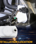 Image of Evaporative Emissions System Integrity Module Leak Detection Pump For Fuel Vapor Leak Detection Replacement 4861959AA installed.