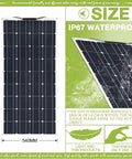 800 Watt Solar Panel Kit With 2 Flexible 400 Watt Panels And A 40 Amp Solar Charge Controller Monocrystalline Modules size details