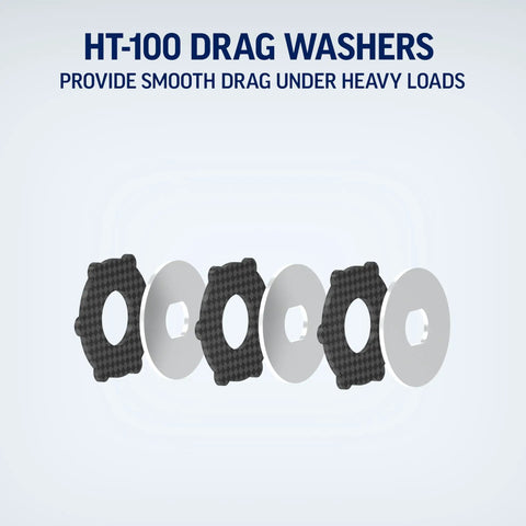 HT-100 drag washers from Fierce IV Spinning Reel And Fishing Rod Combo For Saltwater Angling With Full Metal Body HT 100 Drag