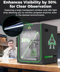 Pro Grade 2026 3D Printer Enclosure With Constant Temperature, LED Lighting, Dustproof And Noise Reduction, clear window on desk