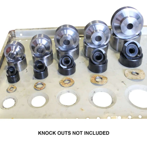 Pipe Dimple Dies Five Piece Set for Off Road Fabrication CNC Machined 4140 Chrome Moly Steel on metal sheet