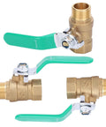 Top Shelf One Half Inch Premium Brass Ball Valve For Hot And Cold Water Piping Systems Built Damn Tough for DIY home upgrades.