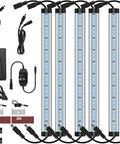 Under Cabinet Lighting Kit Six Pack 12 Inch LED Plug In Lights 5000K Daylight 3600LM Super Bright Dimmable Bar Lighting