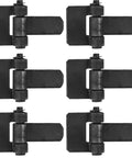 Badass Weld-On Trailer Hinges Beefy Strap Style Long Leaf Door Hinge Carbon Steel 5-1/8 by 3-1/4 Inch for Toughest Jobs Rock Solid Construction Pack of Two, featuring durable black finish.