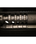 Close-up of WRA40R Automatic Electric Wire Stripping Stripper Workhorse blade mechanism for copper and aluminum strips.