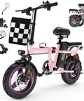 Folding Electric Bike For Adults With 800W Peak Motor Up To 20 MPH, Removable 48V 14Ah Battery, 35-55 Mile Range, 14-Inch Lightweight Portable Ebike For Men Women Teens, Easy Fold Design For City Cruising And Daily Rides.