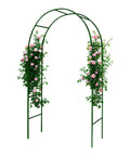 Sturdy Metal Garden Arch Trellis For Climbing Plants Dual Shape Design 55.1 By 94.5 Inches Or 91.2 By 76.8 Inches Easy Assembly Outdoor Arbor