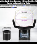 Heavy Duty Bottle Jack Adapter For Twelve Ton And Twenty Ton Jacks, Tough As Nails Axle Lift Saddle For Three Inch Round Axles And Three Inch Square Tubes