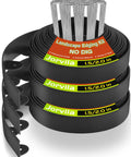 Flexible Plastic Landscape Edging Kit With 120 Metal Spikes, 1.5 Inch High, shown in coiled form with product labels.