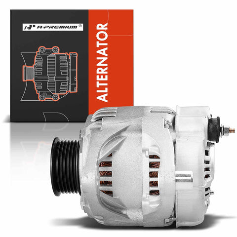 Alternator Replacement For Dodge Dakota 2.5L 1999 2000 And Jeep Cherokee TJ Wrangler 2.5L 4.0L 1999 2000 12V 117A Six Groove Pulley LRA1164 56005684AB 56005685AC Beefed Up Direct Fit Replacement For Reliable Starts And Smooth Charging In Daily Driving