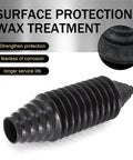 Rack and Pinion Boot Kit 2 Pack Silicone Inner Tie Rod Ball Covers for Most Cars, Trucks and SUVs Black Go-To Steering Boot Tool Set Durable, Waterproof, Dustproof and Heat Resistant