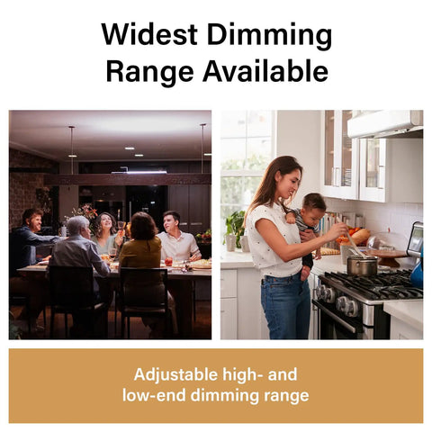 Ivory Toggle Led Dimmer Switch For Up To 150 Watt Bulbs Delivers Crisp Flicker Free Lighting With Smooth Sailing Brightness Control And No Fuss Installation For Any Room, in use while cooking and dining.