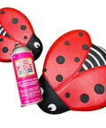 Large Ladybug Stepping Stone Mold For DIY Walkways And Garden Decor Reusable Plastic Concrete Mold with paint and sealer spray