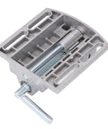 Solid 2.75 Inch Heavy Duty Drill Press Vise Crafted From Durable Aluminum Alloy With Hardened Steel Jaws For Woodworking And Metalworking Projects, showing the clamping mechanism and aluminum body.